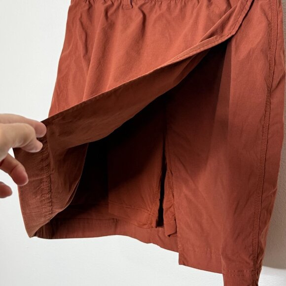 Duluth Trading Co Heirloom Gardening Skort Skirt Rust Size L Preppy Minimalist - Picture 2 of 5